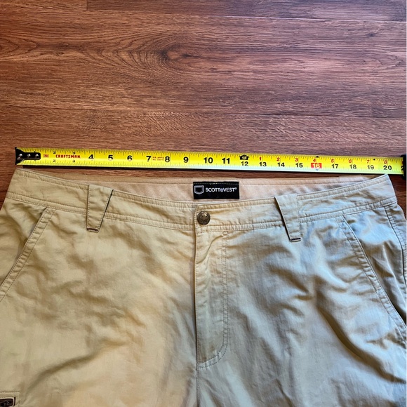 SCOTTeVEST TEC Zip Off Convertible Pants Travel Hiking Outdoors Tan Men'… - Picture 11 of 13